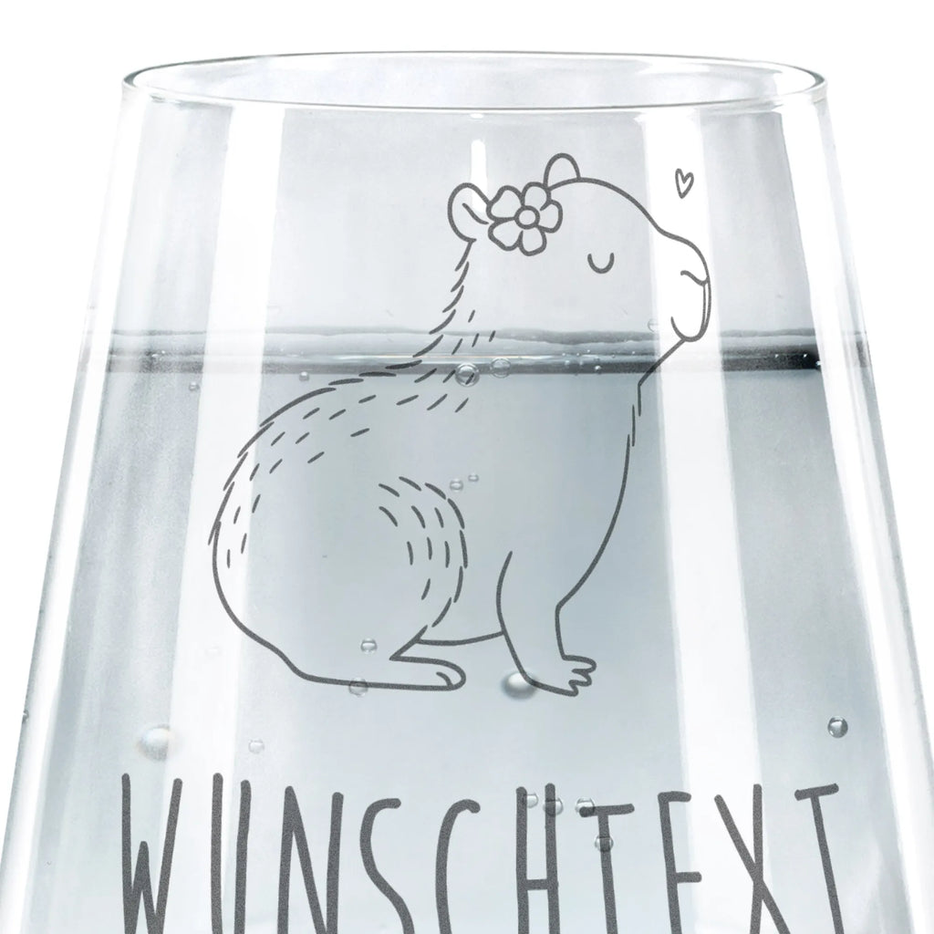 Personalizowana szklanka do picia Kapibara kwiat Motywy zwierzęce, dobra energia, zabawne powiedzonka, zwierzęta