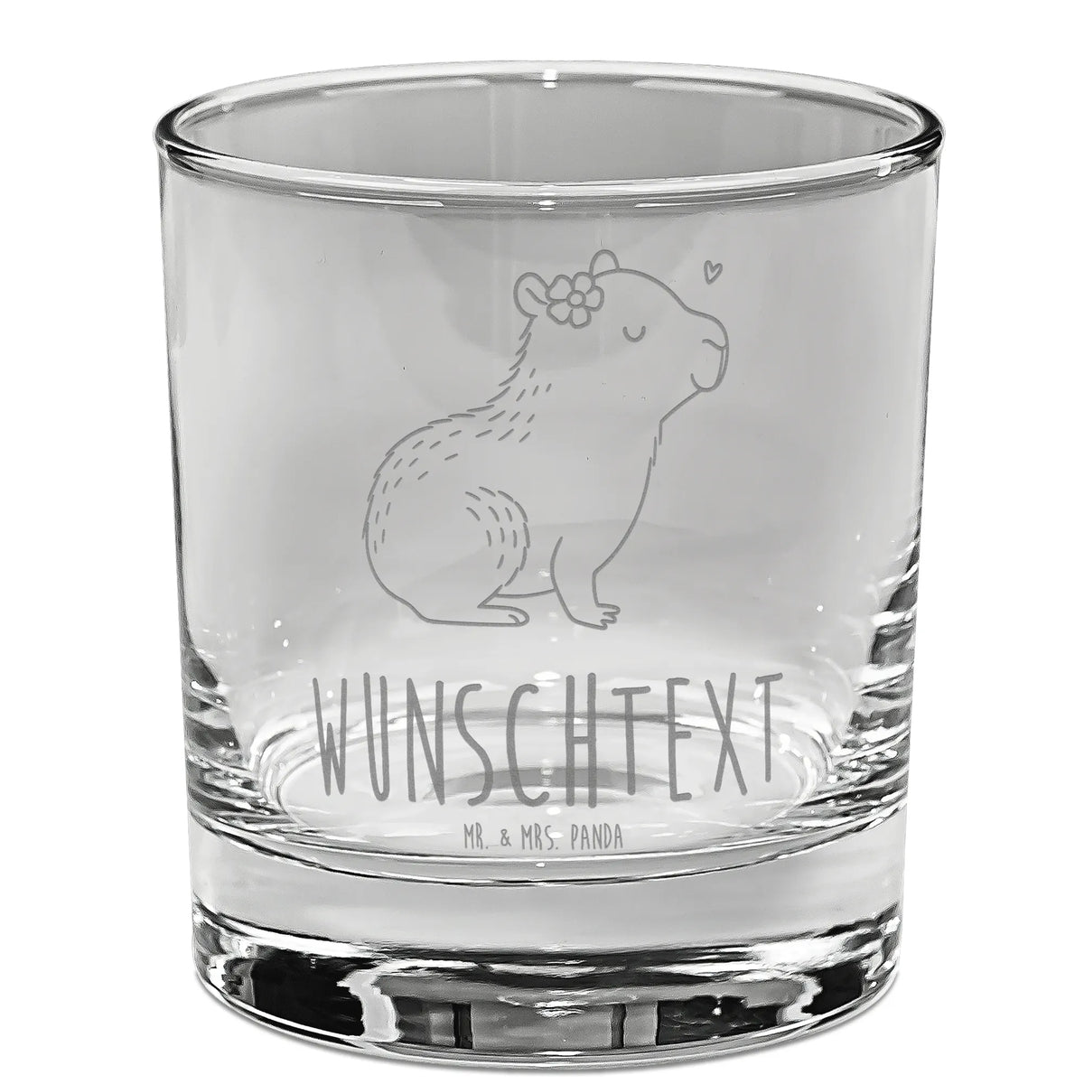 Personalized Gin Glass Capybara flower small animals, cute, funny, cute animal motives, hand drawn, small world, funny sayings, good mood, happy, gifts, gift ideas, special gifts, animal lover, card