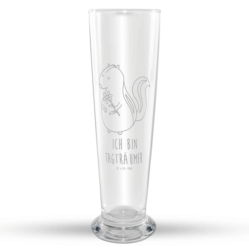 Weizenglas Stinktier Blume Weizen Glas, Weizenbier Glas, Weizenglas, Weizenbierglas, Vatertag, Stinktier, Skunk, Raubtier, Dreams, Stinki, Wildtier, Träume, verträumt, Tagträumer, Stinker