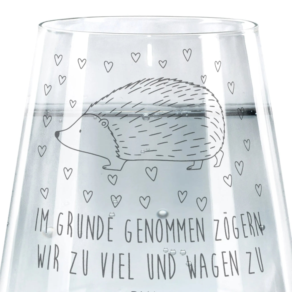 Drinking glass Hedgehog hearts small animals, cute, funny, cute animal motives, hand drawn, small world, funny sayings, good mood, happy, gifts, gift ideas, special gifts, animal lover, card, heart, life, Love, hedgehog, hearts, trust, kiss