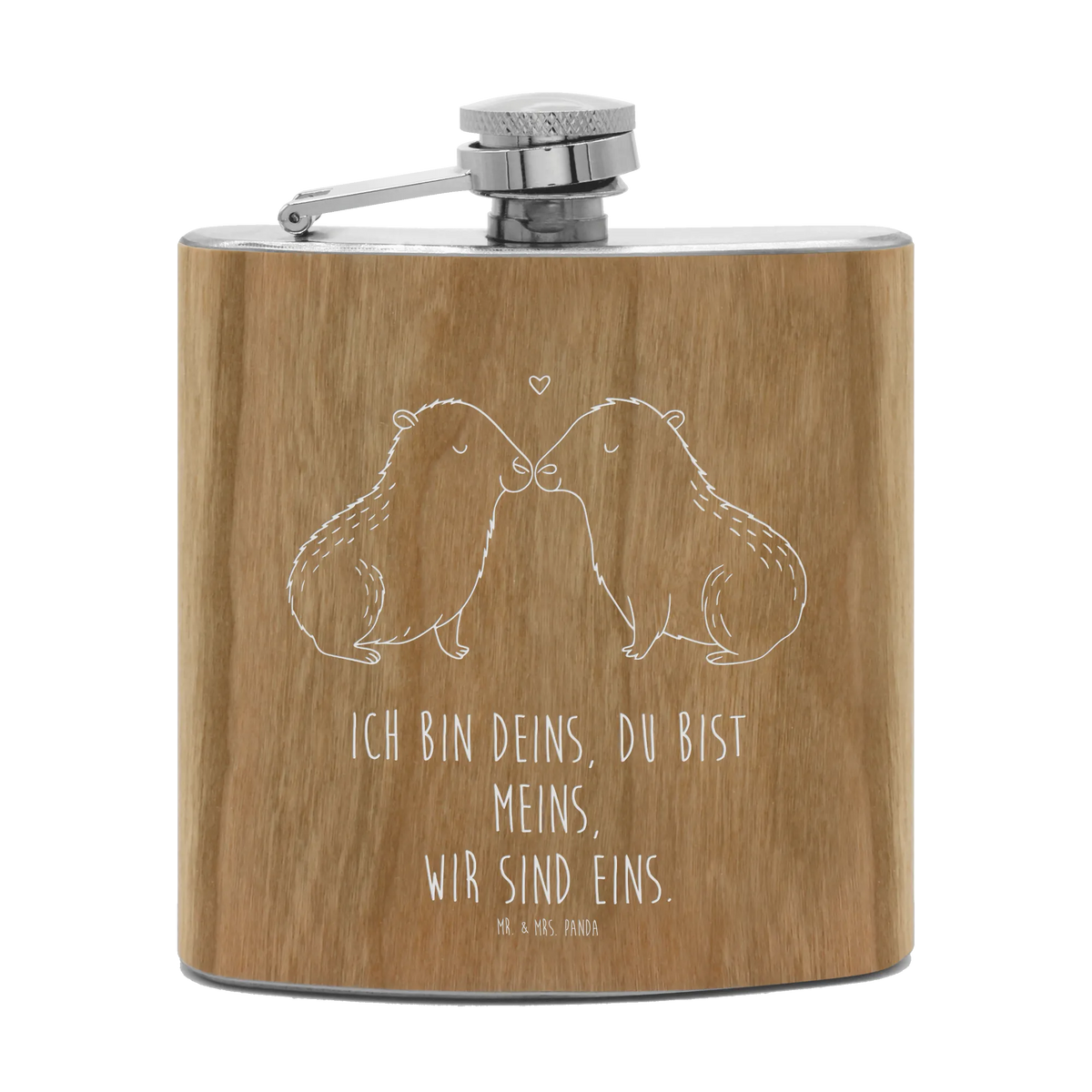Hipflask Capybara love small animals, cute, funny, cute animal motives, hand drawn, small world, funny sayings, good mood, happy, gifts, gift ideas, special gifts, animal lover, card