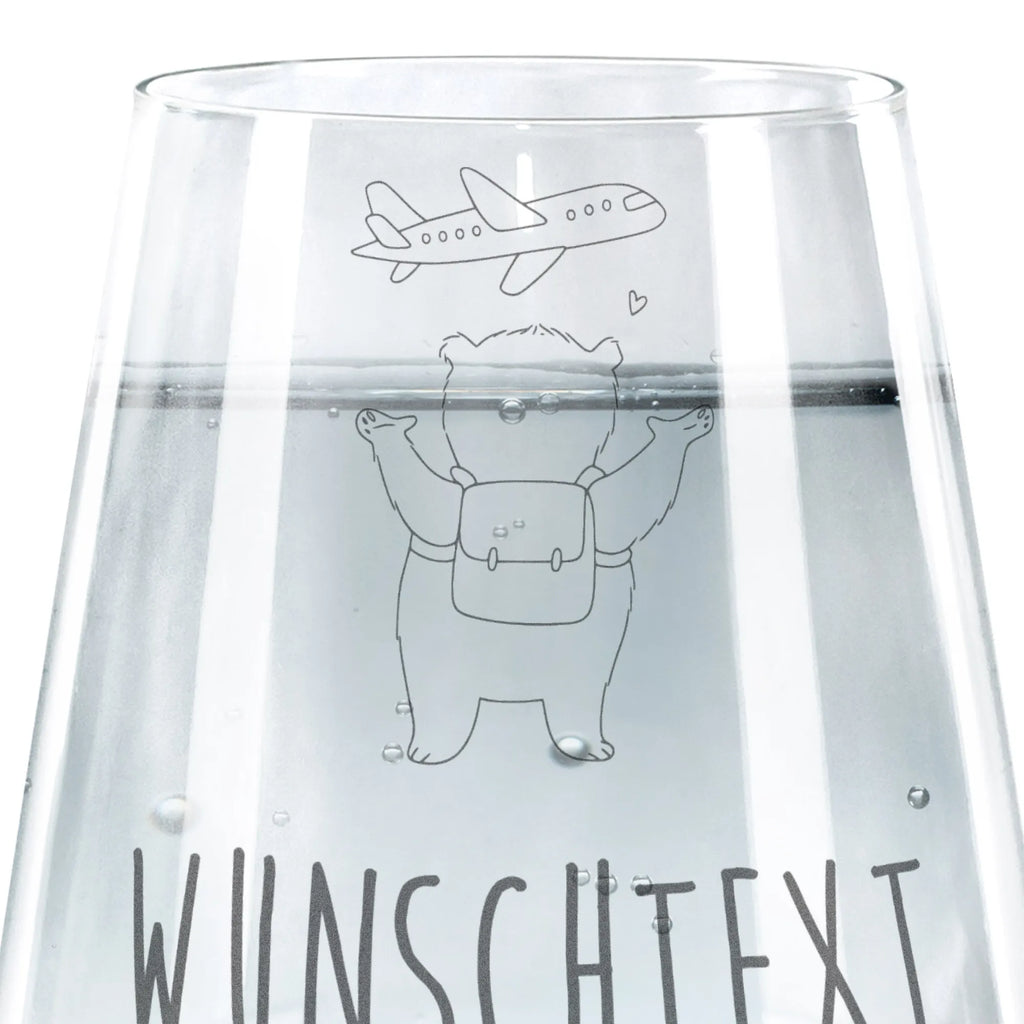 Personalizowana szklanka do picia niedźwiedź samolot Miłość, partner, przyjaciel, przyjaciółka, mąż, żona, wesele, zaręczyny, prośba o rękę, prezent miłosny, rocznica, dzień ślubu