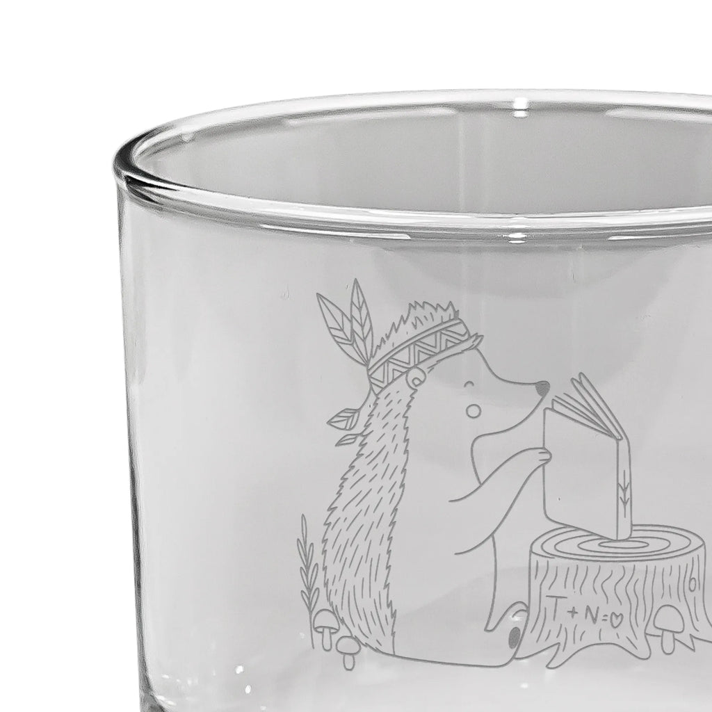 Personalisiertes Whiskey Glas Igel Federschmuck Whiskeyglas mit Spruch, Whiskey Glas mit Gravur, Whiskey Glas, Whiskeylgas, Whiskey Glas mit Sprüchen, Waldtiere, Tiere, Lagerfeuer, Abenteuer, Indianer, Igel, Camping