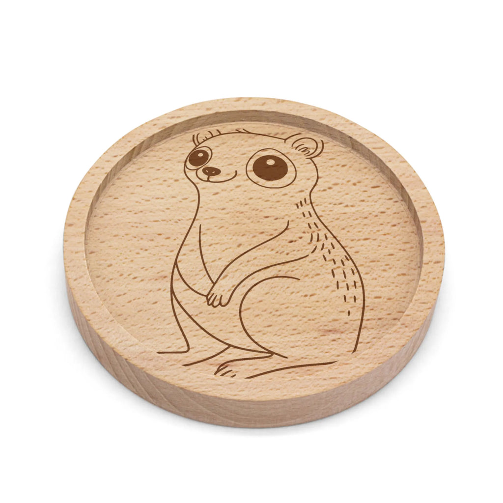 Holz Untersetzer Plumplori Glücklich Untersetzer, Gravierte Untersetzer, Untersetzer graviert, Holz Untersetzer, Tiermotive, Gute Laune, lustige Sprüche, Tiere, Glück, Plumplori, Niedlich