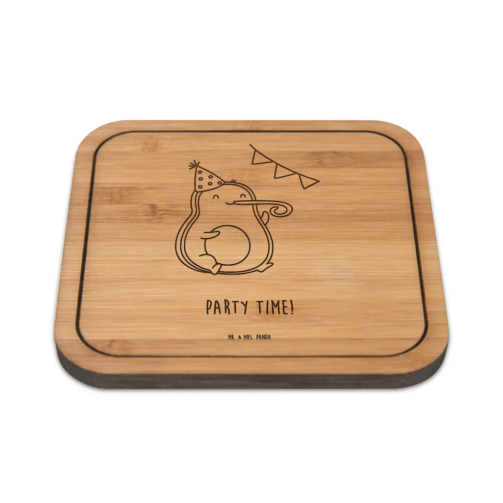 Square coaster avocado party time breakfast, glasses, glass, wood, square, glass coasters, coasters, presents, giveaways, gifts, party, set, gift, avocado, vegetables