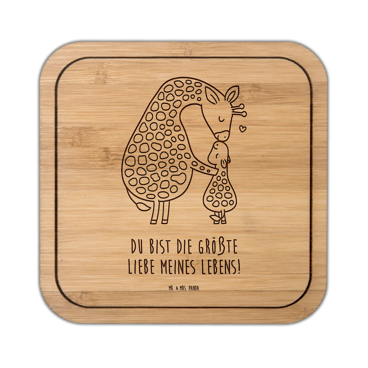 Square coaster giraffe child glass coasters, party, square, presents, glass, glasses, wood, giveaways, gift, coasters, set, breakfast, gifts, Africa, favourite person, son, child, giraffe, daughter, mother, mum