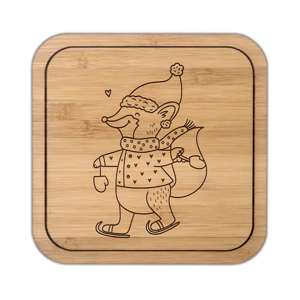 Square coaster Fox skates Unterlage Für Gläser, Untersetzer Büro, Tassenunterlage, nachhhaltig Unterstzer, Untersetzer 4er Set, Keramikuntersetzer, Tischuntersetzer Quadratisch, Schieferuntersetzer Quadratisch, Holzuntersetzer Quadratisch, Dekorativer Untersetzer Quadratisch, Untersetzer Geschenk, Unterlage Für Becher, Untersetzer Für Küche, Bierdeckel, Untersetzer Aus Filz, Moderner Tischuntersetzer, Coaster Quadratisch, Quadratischer Untersetzer, Glasuntersetzer, Hitzebeständiger Untersetzer, Robuster Untersetzer, Tassenuntersetzer, Untersetzer Aus Kork, Getränkeuntersetzer, Kratzschutz Für Tisch, Untersetzer Aus Holz Quadratisch, Becheruntersetzer, Klassischer Getränkeuntersetzer, Unterlage Für Tassen, Gläser Schutz, Rutschfester Untersetzer, Filzuntersetzer Quadratisch, Tischschoner, Glasunterlage, Bambusuntersetzer Quadratisch, Untersetzer 6er Set, Design Untersetzer, Nachhaltiger Untersetzer, Getränkeunterlage, Untersetzer Für Wohnzimmer, Handgemachter Untersetzer, Umweltfreundlicher Untersetzer, Korkuntersetzer Quadratisch, Tassen Schutz, Untersetzer Für Esstisch, Untersetzer Quadratisch, Winter, Weihnachten, Weihnachtsdeko, Nikolaus, Advent, Heiligabend, Wintermotiv, Weihnachtszeit, Weihnachtsbaum, Weihnachtsmann, Weihnachtstage, Tannenbaum