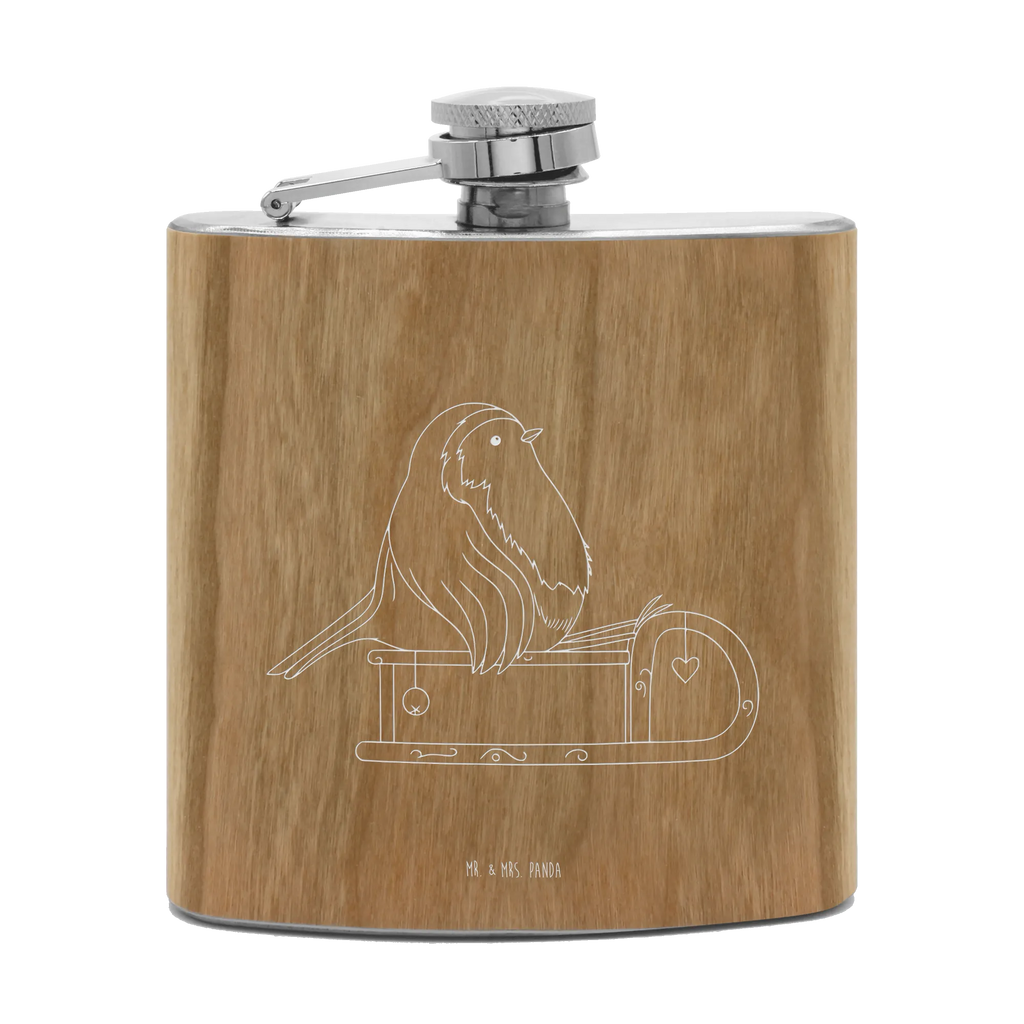 Hipflask robin Sleds Winter, Christmas, Christmas time, snow, bird, sleigh