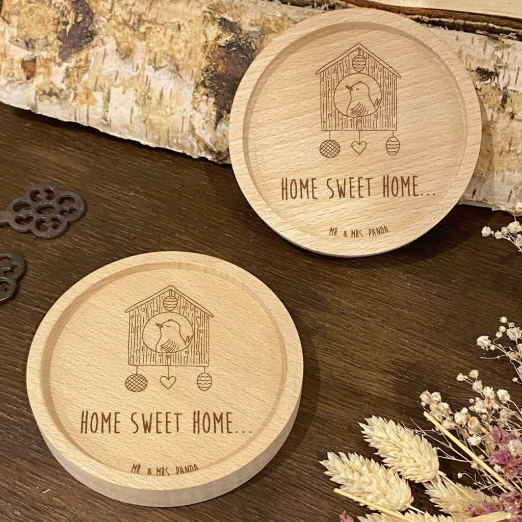 Wooden Coaster birdhouse Home Untersetzer graviert, Holz Untersetzer, Untersetzer, Gravierte Untersetzer, Tiermotive, Gute Laune, lustige Sprüche, Tiere, Home sweet Home, Einzugsgeschenk, Einzug, Hausbau, Vogel, Umzug, Haus, Vogelhaus, Geschenk