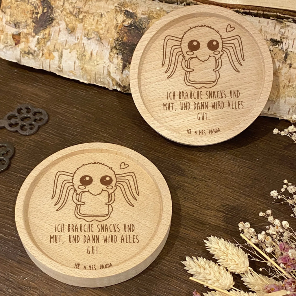 Holz Untersetzer Spinne Agathe Sandwich Gravierte Untersetzer, Untersetzer graviert, Untersetzer, Holz Untersetzer, Spinne Agathe, Spinne, Agathe, Videos, Merchandise, Hunger, Lebensfreude, Mut, Alles wird gut, Verfressen, Glück, Hungrig