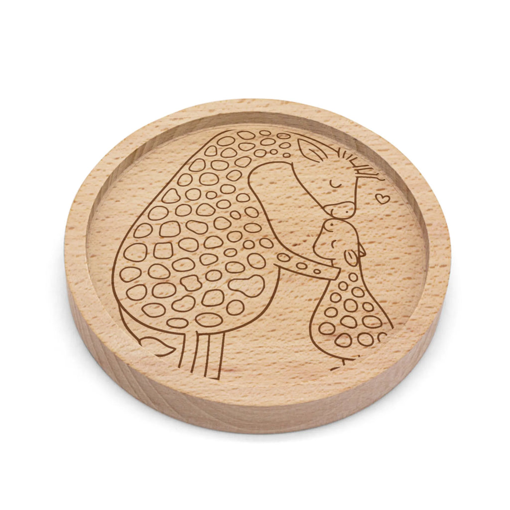 Holz Untersetzer Giraffe Kind Untersetzer graviert, Gravierte Untersetzer, Holz Untersetzer, Untersetzer, Afrika, Wildtiere, Lieblingsmensch, Giraffe, Tochter, Mutter, Sohn, Mama, Kind