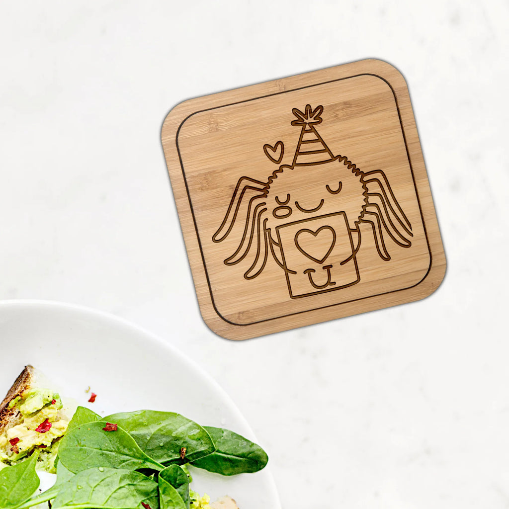 Kwadratowa podkładka Pająk Agata list Pająk Agathe, Pająk, Agathe, Filmy, Towary