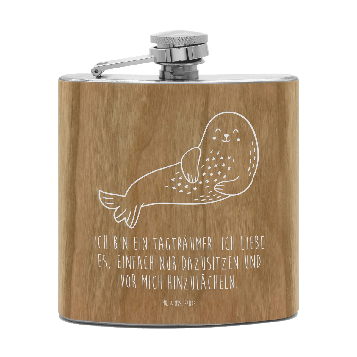 Flachmann Robbe Lachen holz flachmann, schnapsflasche, Whisky Flachmann, Flachmann Outdoor, edelstahl flachmann, Alkoholflasche, Hip Flask, Schnaps Flachmann, Rum Flachmann, spirituosenflasche, Flachmann, feldflasche, taschenflasche, Taschenflachmann, outdoor flachmann, Flachmann Holz, Flachmann Edelstahl, Likörflasche, Flachmann Aus Edelstahl, Wodka Flachmann, Lustige Sprüche, Tiere, Tiermotive, Gute Laune, Seehund, Robbe, Robben, Meerestier, Strand, Ostsee, Nordsee