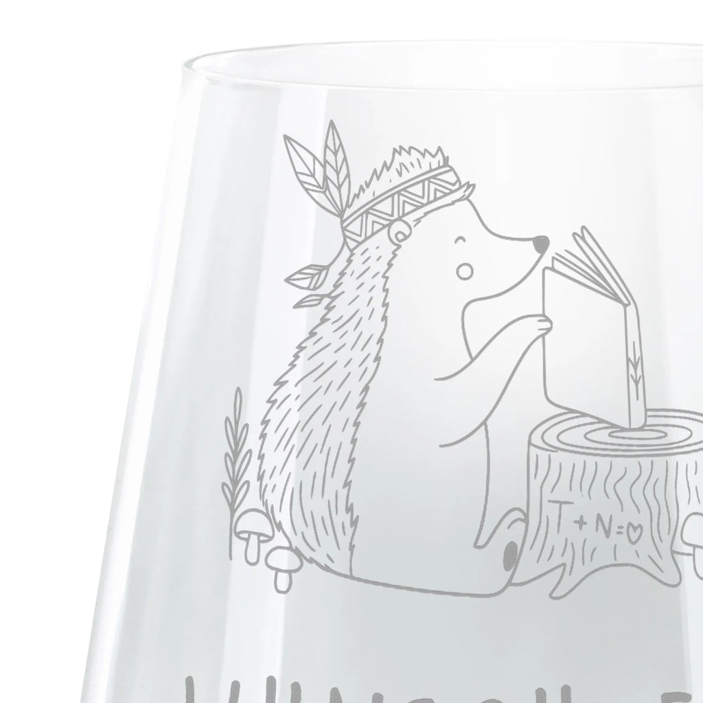 Spersonalizowany grawerowany świecznik jeż Ozdoba z piór Waldtiere, zwierzęta