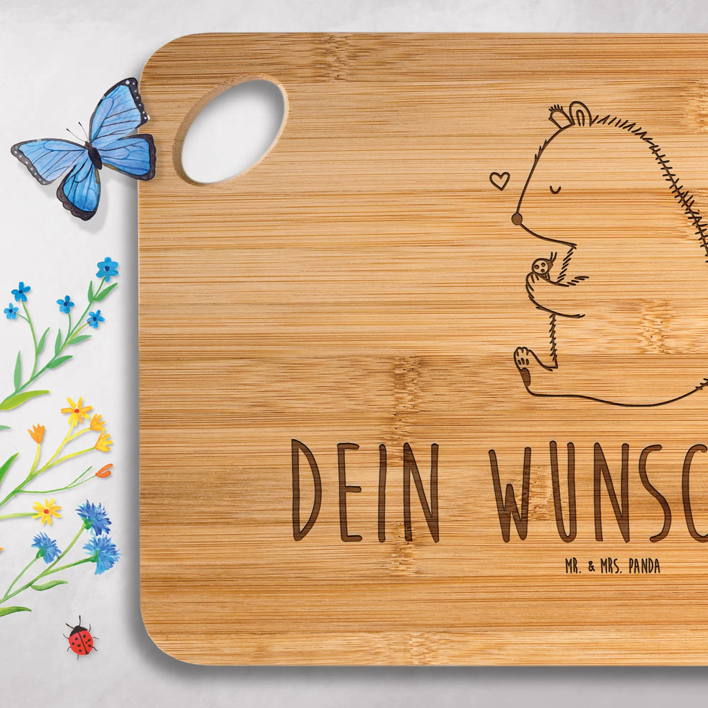 Personalized Cutting Board bear ladybug bear, teddy, teddy bear, cuddly toy, life is beautiful, love, motivation, freedom, ladybird