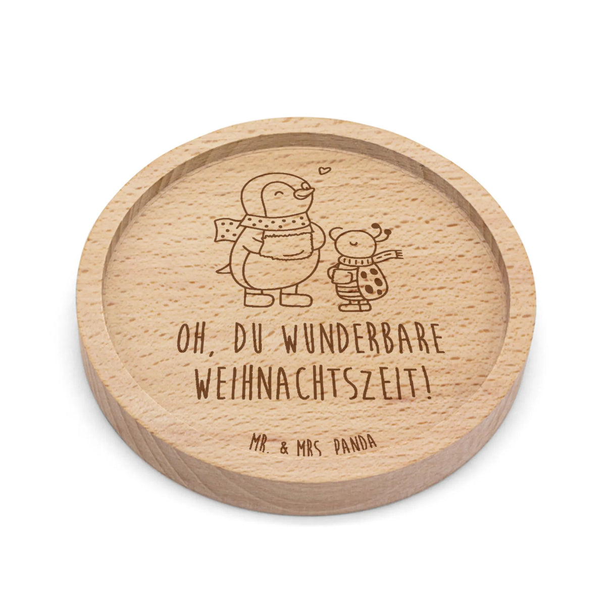 Wooden Coaster Smörle Wintertime Winter, Christmas, Christmas time, snow