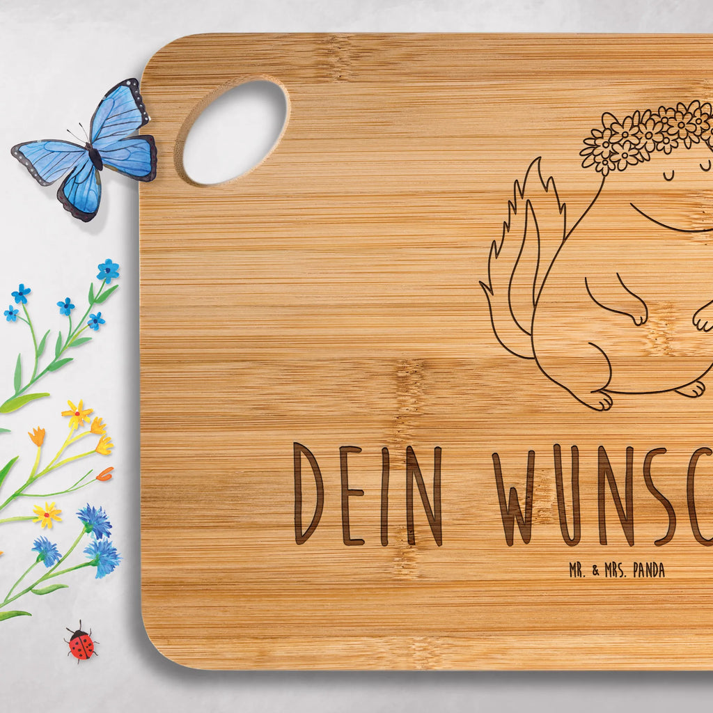 Spersonalizowana deska do krojenia skunks dziewczynka Stinktier, Skunk