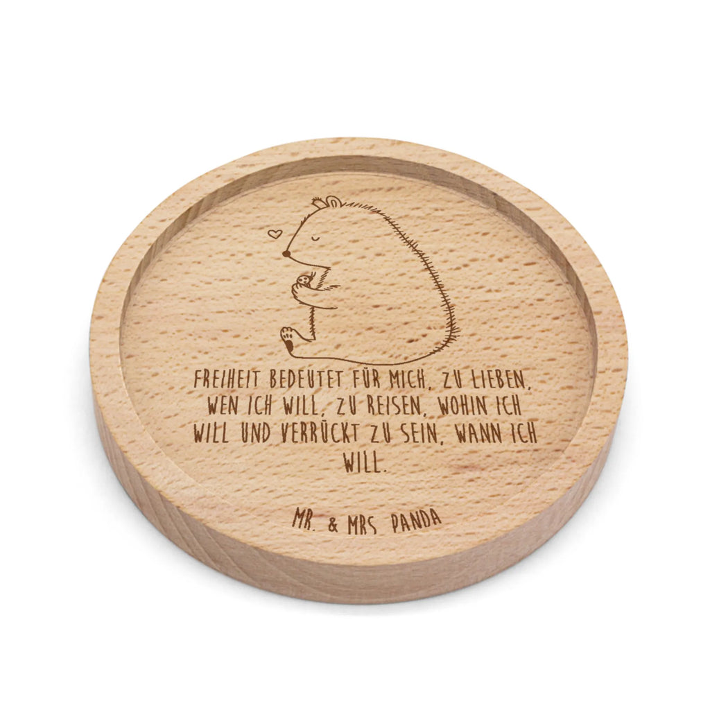 Holz Untersetzer Bär Marienkäfer Untersetzer graviert, Untersetzer, Gravierte Untersetzer, Holz Untersetzer, Bär, Teddy, Teddybär, Motivation, Liebe, Das Leben ist schön, Freiheit, Marienkäfer