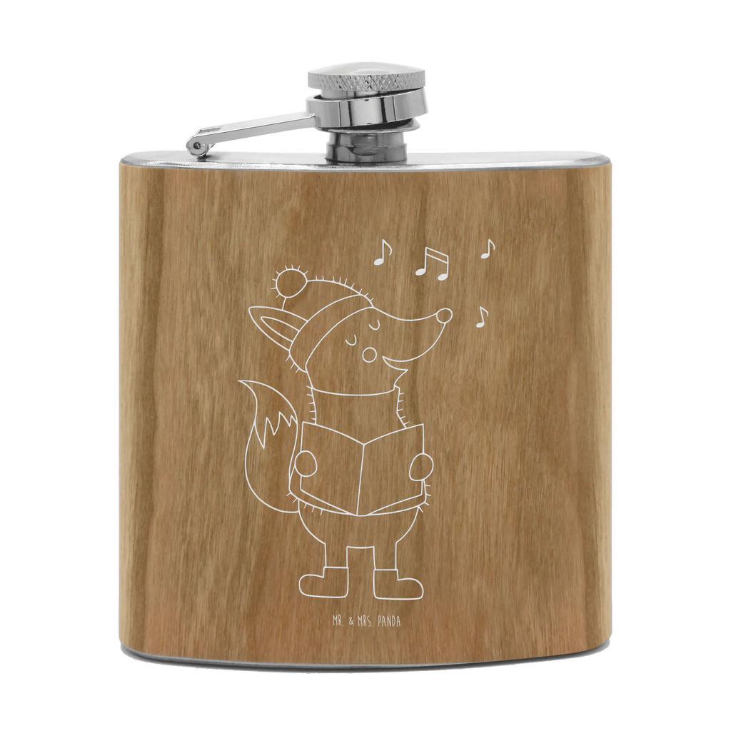 Hipflask Fox Singer Winter, Christmas, Christmas time, snow