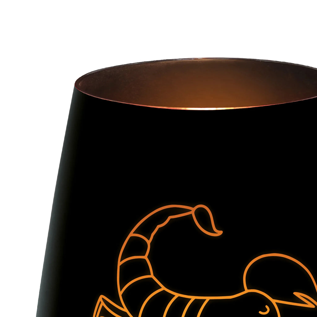 Złoty świecznik spersonalizowany znak zodiaku Skorpion Znak zodiaku, gwiazdozbiór, horoskop, astrologia, ascendent