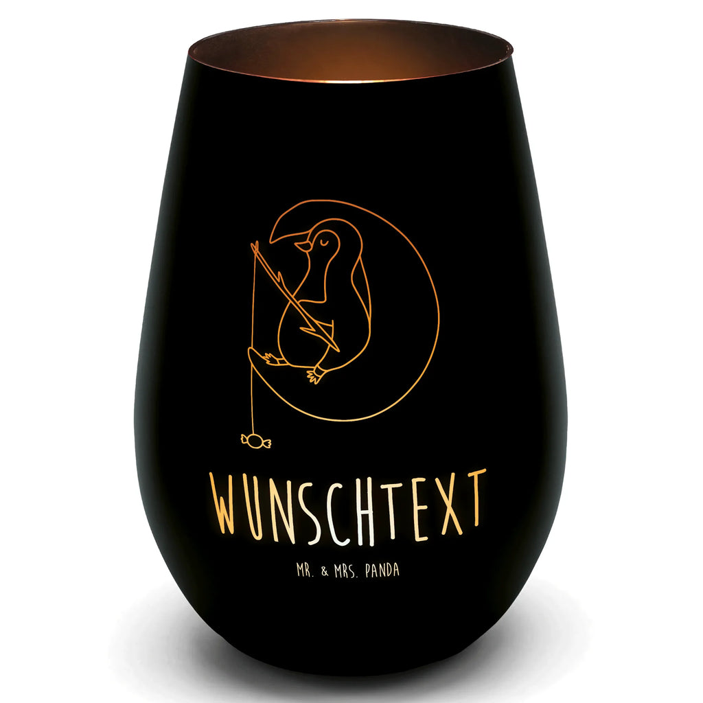 Gold Personalized Lantern Penguin moon Penguin, North Pole, Winter, Penguins, insomnia, night's rest, penguins, falling asleep, guest room, sleep, bedroom, saying