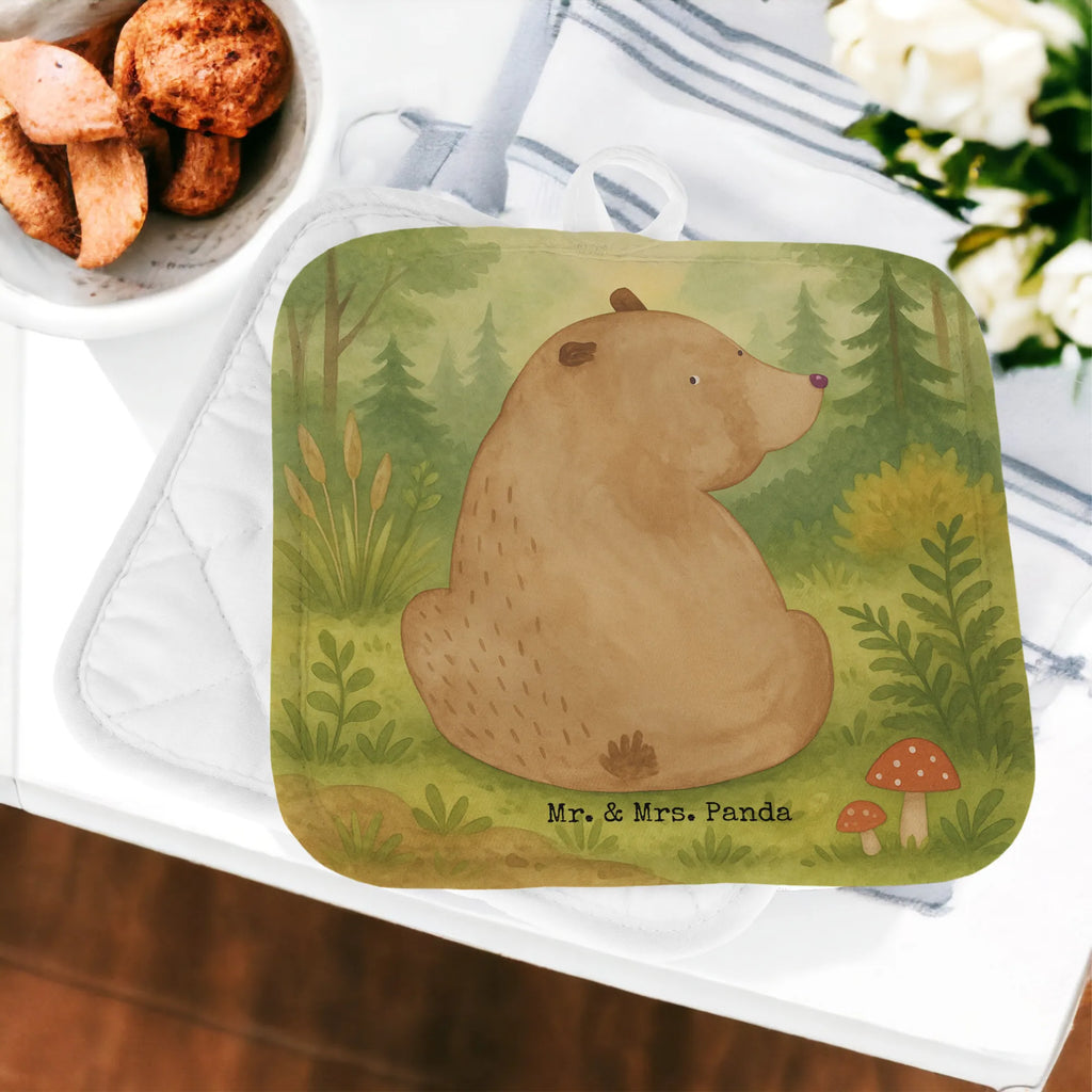 2er Set Topflappen  Bär Schulterblick Design Topflappen, Topfuntersetzer, Ofenhandschuh, Topflappen Set, Topflappen lustig, Topflappen mit Spruch, Ofenhandschuhe, Topfhandschuhe, Topfhandschuh, Topflappenset, Topflappen 2er Set, Schöne Topflappen, Bär, Teddy, Teddybär, Selbstachtung, Weltansicht, Motivation, Bären, Bärenliebe, Weisheit