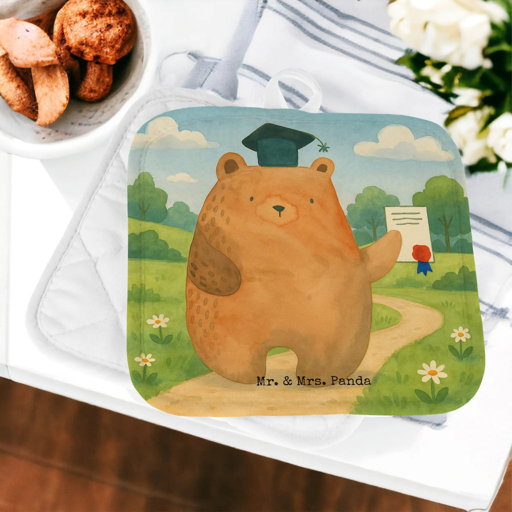 2er Set Topflappen  Bär Prüfung Design Topflappen, Topfuntersetzer, Ofenhandschuh, Topflappen Set, Topflappen lustig, Topflappen mit Spruch, Ofenhandschuhe, Topfhandschuhe, Topfhandschuh, Topflappenset, Topflappen 2er Set, Schöne Topflappen, Bär, Teddy, Teddybär, Abitur, Prüfungen, Prüfung bestanden, Abschluss, Zeugnis, Abschlusszeugnis