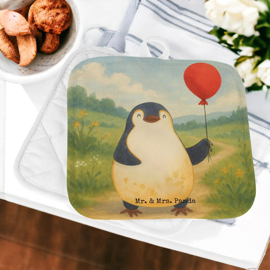 2er Set Topflappen  Pinguin Luftballon Design Topflappen, Topfuntersetzer, Ofenhandschuh, Topflappen Set, Topflappen lustig, Topflappen mit Spruch, Ofenhandschuhe, Topfhandschuhe, Topfhandschuh, Topflappenset, Topflappen 2er Set, Schöne Topflappen, Pinguin, Pinguine, Luftballon, Tagträume, Lebenslust, Geschenk Freundin, Geschenkidee, beste Freundin, Motivation, Neustart, neues Leben, Liebe, Glück