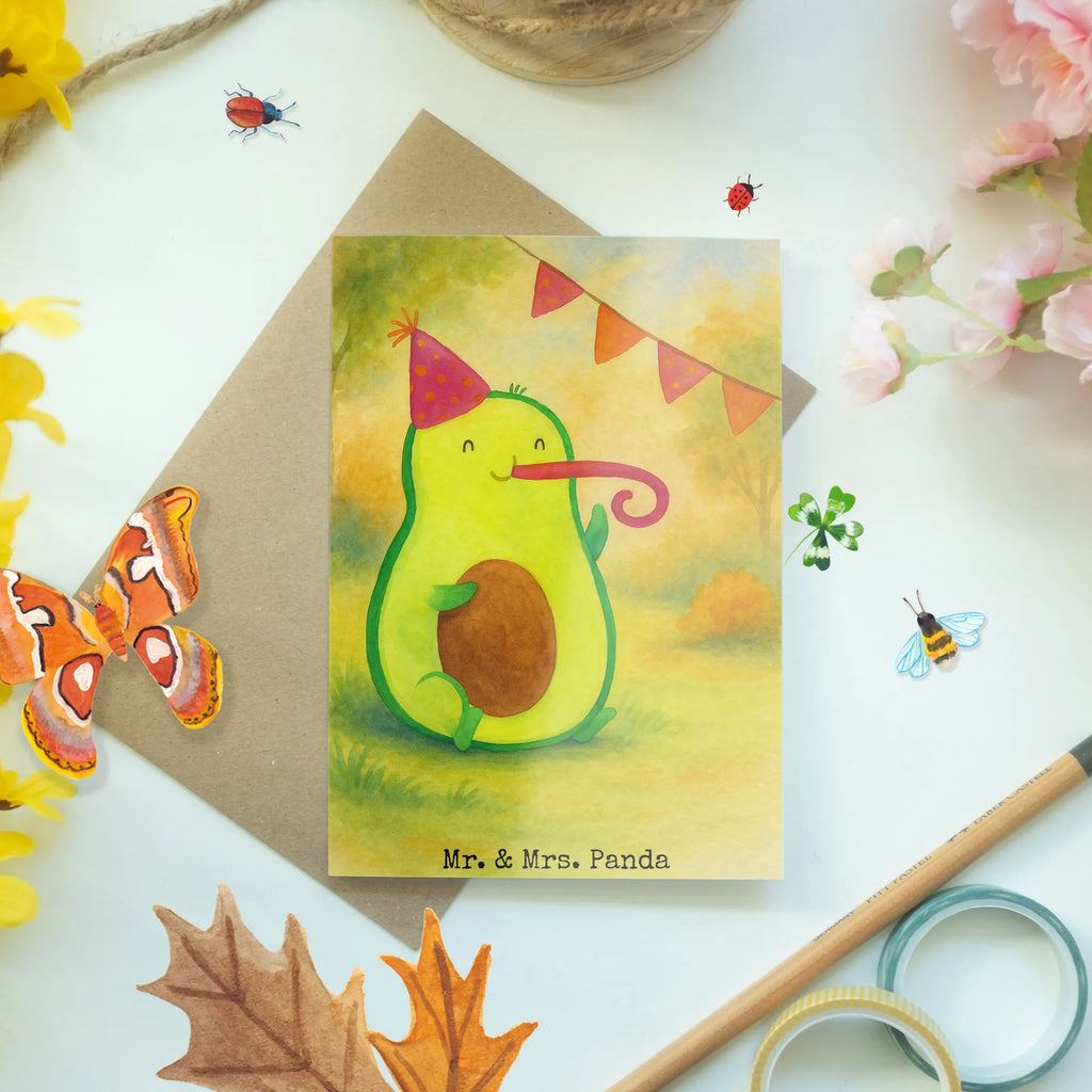 Grußkarte Avocado Geburtstag Design Grußkarte, Klappkarte, Einladungskarte, Glückwunschkarte, Hochzeitskarte, Geburtstagskarte, Karte, Ansichtskarten, Avocado, Veggie, Vegan, Gesund