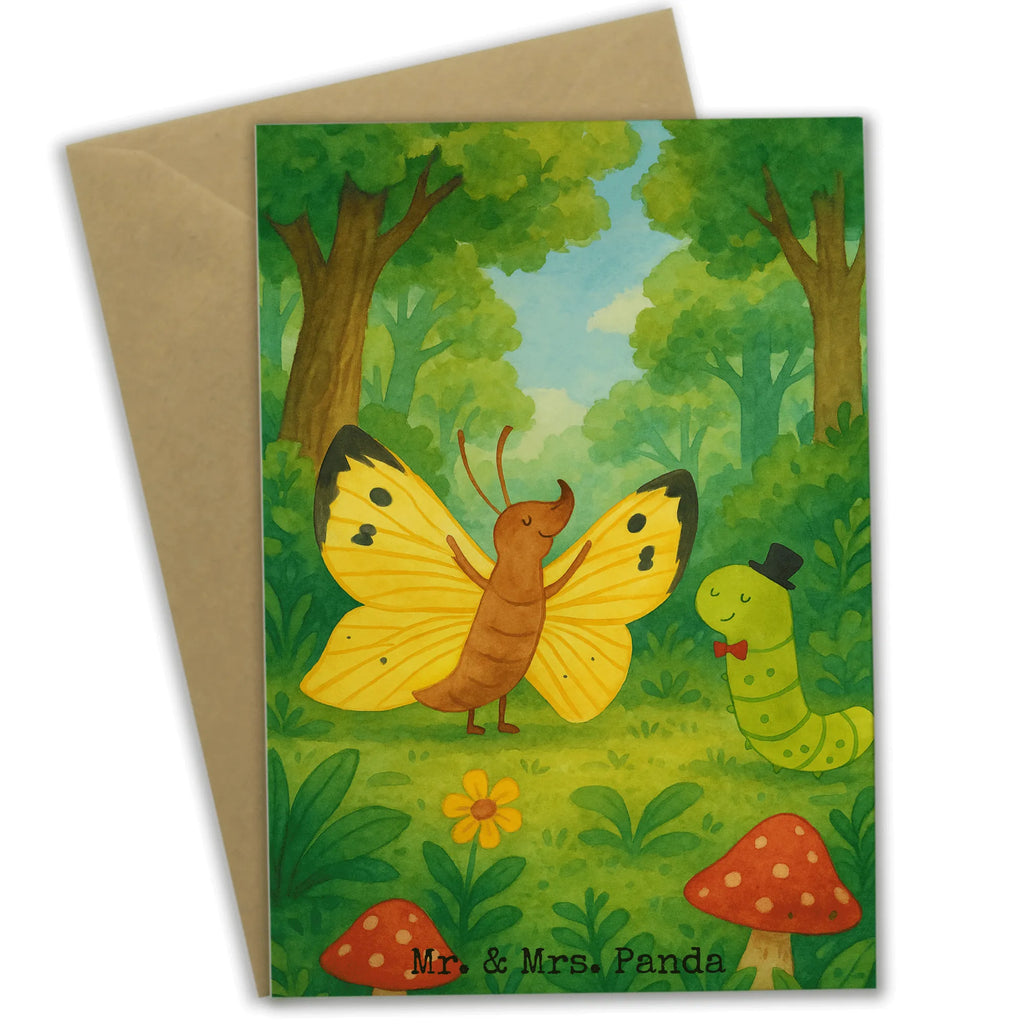 Grußkarte Raupe Schmetterling Design Grußkarte, Klappkarte, Einladungskarte, Glückwunschkarte, Hochzeitskarte, Geburtstagskarte, Karte, Ansichtskarten, Tiermotive, Gute Laune, lustige Sprüche, Tiere, Raupe, Schmetterling, Zitronenfalter, Entwicklung, Erwachsen werden, Kokon, Hut, Hütchen, Schönheit, Aufwachsen