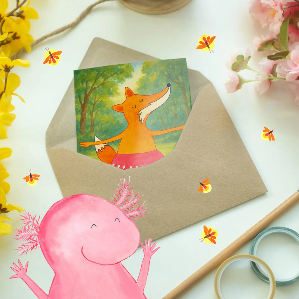 Grußkarte Fuchs Ballerina Design Grußkarte, Klappkarte, Einladungskarte, Glückwunschkarte, Hochzeitskarte, Geburtstagskarte, Karte, Ansichtskarten, Fuchs, Fuchs Spruch, Füchse, Füchsin, Ballerina, Ballett, Tänzerin, Tanzen, Party, Einladung, Geburtstag