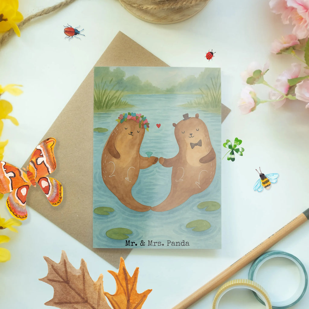 Grußkarte Hochzeit Otter Design Grußkarte, Klappkarte, Einladungskarte, Glückwunschkarte, Hochzeitskarte, Geburtstagskarte, Karte, Ansichtskarten, Hochzeit, Hochzeitsgeschenk, Ehe, Hochzeitsfeier, Trauung, Trauungsgeschenk, Verlobungsfeier, Verlobungsgeschenk, Hochzeitsgeschenkideen, Hochzeitsgeschenke für Brautpaar, Hochzeitstag, Geschenk zur Hochzeit
