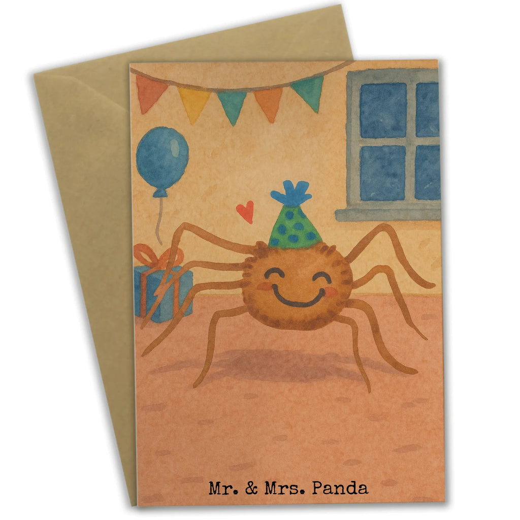 Grußkarte Spinne Agathe Party Design Grußkarte, Klappkarte, Einladungskarte, Glückwunschkarte, Hochzeitskarte, Geburtstagskarte, Karte, Ansichtskarten, Spinne Agathe, Spinne, Agathe, Videos, Merchandise, Selbstliebe, Wunder, Motivation, Glück