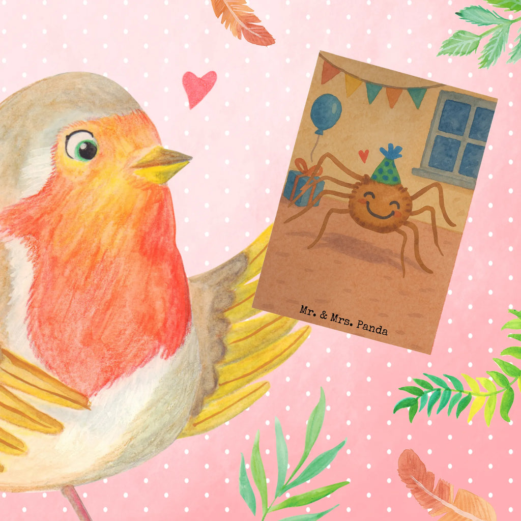 Grußkarte Spinne Agathe Party Design Grußkarte, Klappkarte, Einladungskarte, Glückwunschkarte, Hochzeitskarte, Geburtstagskarte, Karte, Ansichtskarten, Spinne Agathe, Spinne, Agathe, Videos, Merchandise, Selbstliebe, Wunder, Motivation, Glück