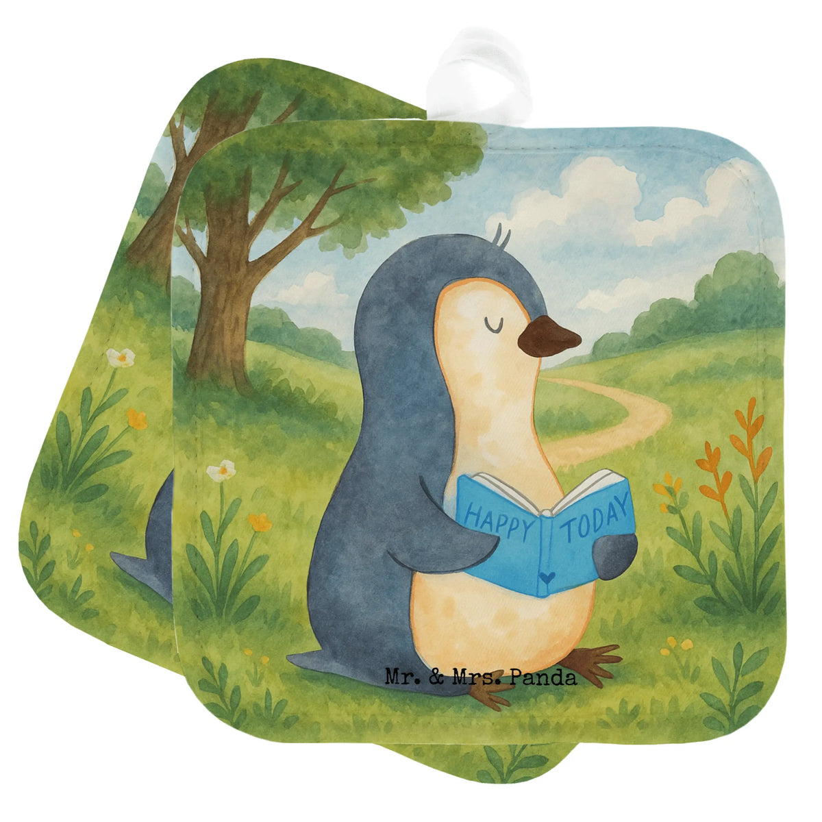 2er Set Topflappen  Pinguin Buch Design Kochlappen, Topflappen Set, Topflappenset, Zwei Topflappen, 2er Set Topflappen, Topflappen 2er Set, Topflappen, topfhalter, Doppel Topflappen, Ofenlappen, Topfuntersetzer, Topflappen im Doppelpack, Pinguin, Buch, Faulenzen, Ferien, Pinguine, Bücherwurm, Nichtstun, Freizeit, Lesen, Urlaub