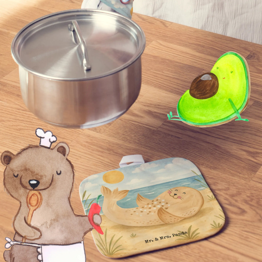 2er Set Topflappen  Robbe Liegen Design Topflappen, Topfuntersetzer, Ofenhandschuh, Topflappen Set, Topflappen lustig, Topflappen mit Spruch, Ofenhandschuhe, Topfhandschuhe, Topfhandschuh, Topflappenset, Topflappen 2er Set, Schöne Topflappen, Tiermotive, Gute Laune, lustige Sprüche, Tiere, Robbe, Robben, Seehund, Strand, Meerestier, Ostsee, Nordsee, Lachen, Freude