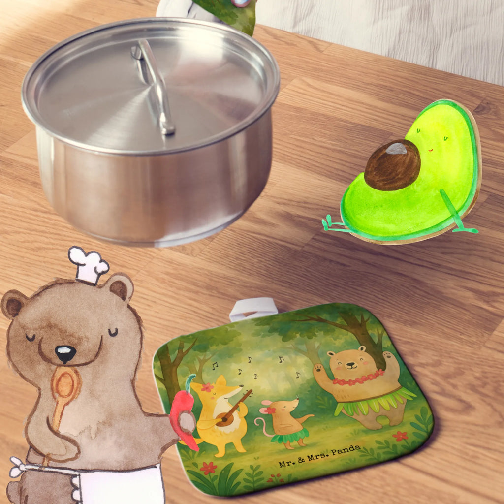 2er Set Topflappen  Waldtiere Aloha Design Topflappen, Topfuntersetzer, Ofenhandschuh, Topflappen Set, Topflappen lustig, Topflappen mit Spruch, Ofenhandschuhe, Topfhandschuhe, Topfhandschuh, Topflappenset, Topflappen 2er Set, Schöne Topflappen, Tiermotive, Gute Laune, lustige Sprüche, Tiere, Wald, Waldtiere, Musik, Aloha, Bär, Hase, Igel, Tanzen, Leben, Lachen