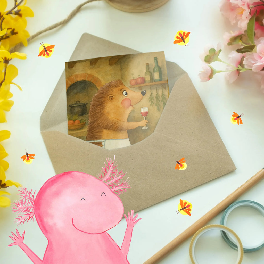 Grußkarte Igel Wein Design Grußkarte, Klappkarte, Einladungskarte, Glückwunschkarte, Hochzeitskarte, Geburtstagskarte, Karte, Ansichtskarten, Tiermotive, Gute Laune, lustige Sprüche, Tiere, Wein Spruch, Igel, Geschenk Weintrinker, Geschenk Weinliebhaber, Wein Deko, Weinglas, Rotwein, Weißwein, Wein trinken