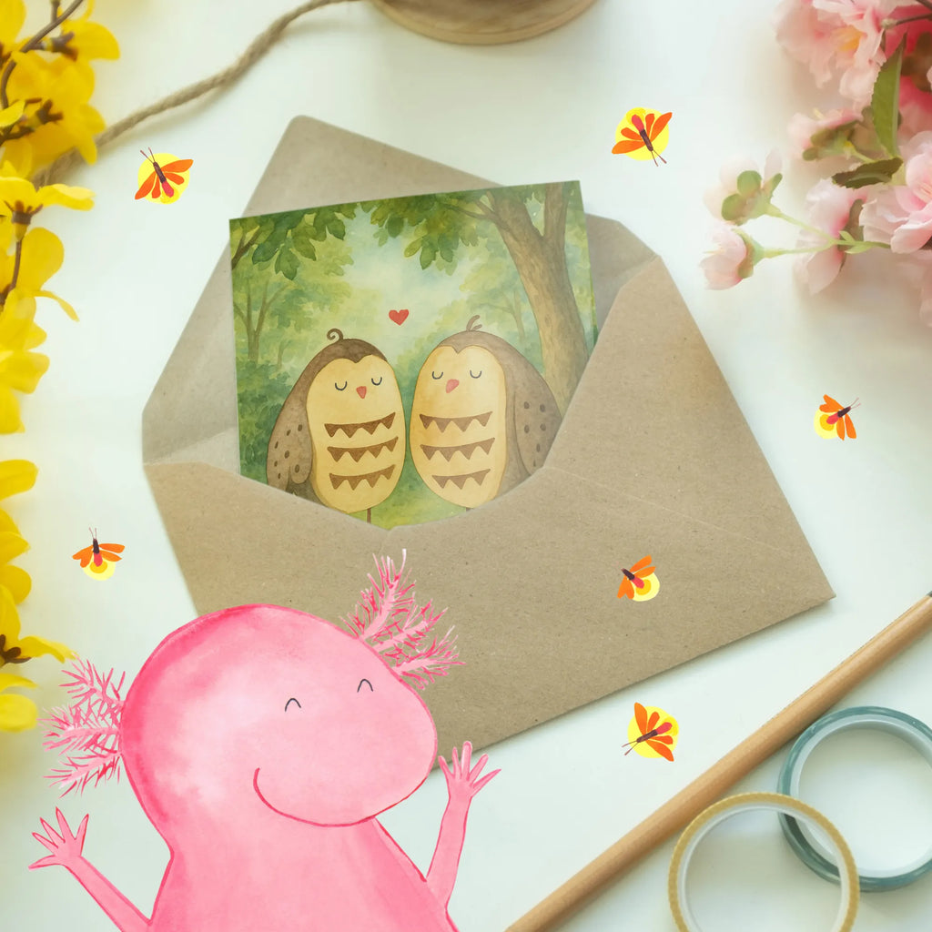 Grußkarte Eulen Liebe Design Grußkarte, Klappkarte, Einladungskarte, Glückwunschkarte, Hochzeitskarte, Geburtstagskarte, Karte, Ansichtskarten, Eule, Eule Deko, Liebe, Hochzeit Spruch, Owl, All you need is love, Liebe Spruch, Freundin Geschenk, Freund, Wortspiel lustig
