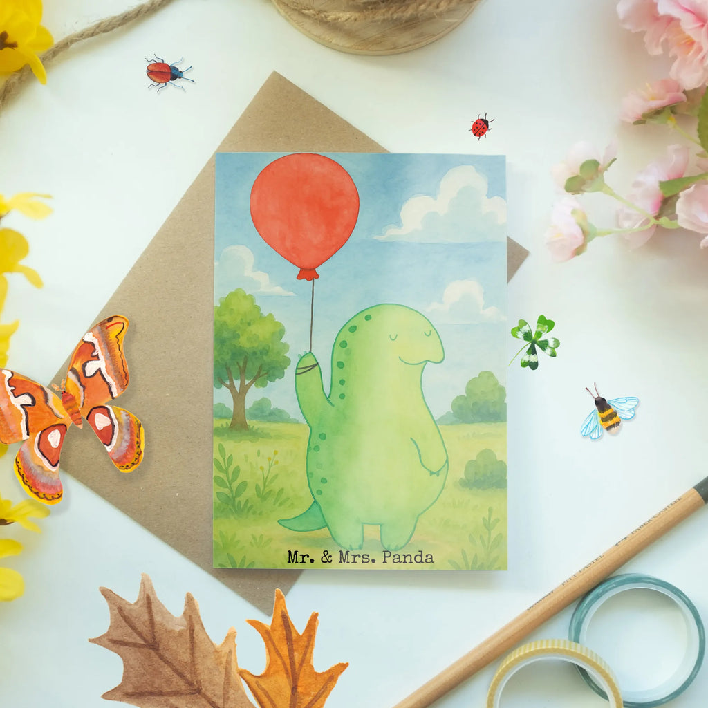 Grußkarte Schildkröte Luftballon Design Grußkarte, Klappkarte, Einladungskarte, Glückwunschkarte, Hochzeitskarte, Geburtstagskarte, Karte, Ansichtskarten, Schildkröte, Schildkröten, Mutausbruch, Motivation, Motivationsspruch