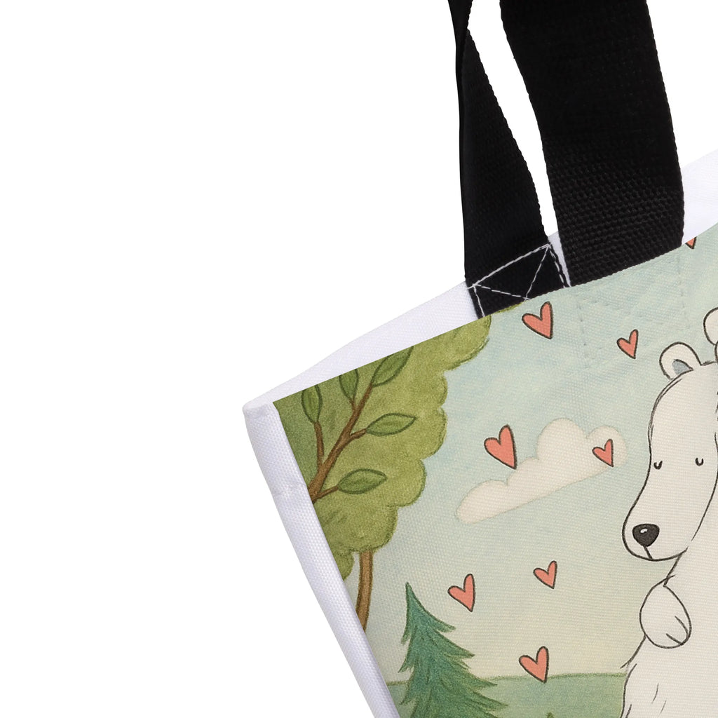 Shopper Eisbär Umarmen Design Beutel, Einkaufstasche, Tasche, Strandtasche, Einkaufsbeutel, Shopper, Schultasche, Freizeittasche, Tragebeutel, Schulbeutel, Alltagstasche, Tiermotive, Gute Laune, lustige Sprüche, Tiere