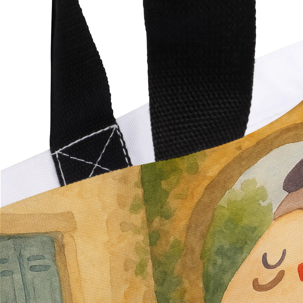 Shopper Eule Frankreich Design Beutel, Einkaufstasche, Tasche, Strandtasche, Einkaufsbeutel, Shopper, Schultasche, Freizeittasche, Tragebeutel, Schulbeutel, Alltagstasche, Eule, Eulen, Eule Deko, Owl, hibou, La vie est belle, das Leben ist schön, Spruch schön, Spruch Französisch, Frankreich