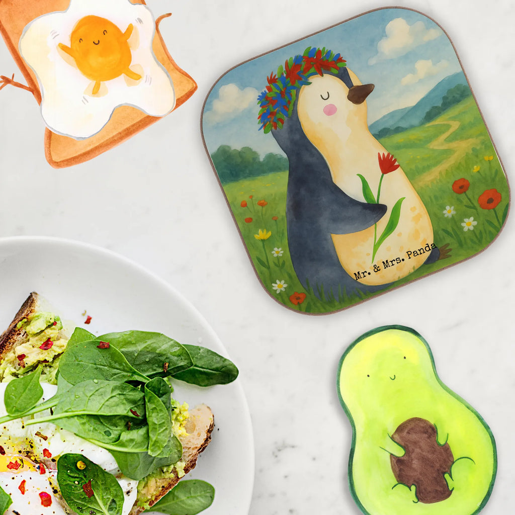 Untersetzer Pinguin Blumen Design Untersetzer, Bierdeckel, Glasuntersetzer, Untersetzer Gläser, Getränkeuntersetzer, Untersetzer aus Holz, Untersetzer für Gläser, Korkuntersetzer, Untersetzer Holz, Holzuntersetzer, Tassen Untersetzer, Untersetzer Design, Pinguin, Pinguine, Blumenkranz, Universum, Leben, Wünsche, Ziele, Lebensziele, Motivation, Lebenslust, Liebeskummer, Geschenkidee