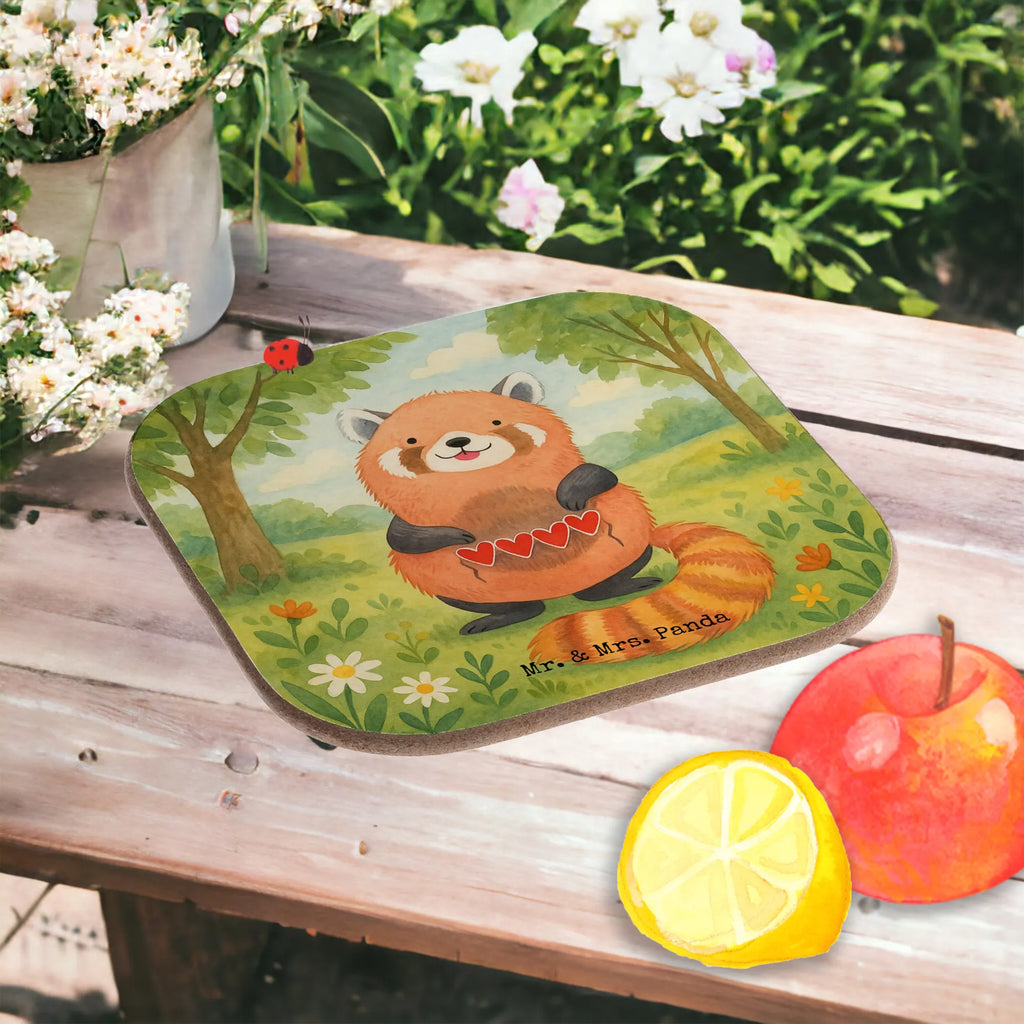 Untersetzer Roter Panda Design Untersetzer, Bierdeckel, Glasuntersetzer, Untersetzer Gläser, Getränkeuntersetzer, Untersetzer aus Holz, Untersetzer für Gläser, Korkuntersetzer, Untersetzer Holz, Holzuntersetzer, Tassen Untersetzer, Untersetzer Design, Tiermotive, Gute Laune, lustige Sprüche, Tiere, Panda, Liebe, Rot, Herz, Liebling, Lieblingsmensch