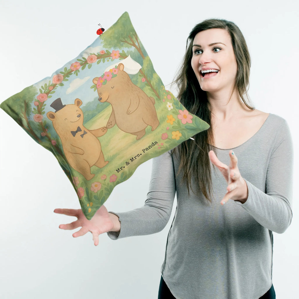 40x40 Kissen Bären Heirat Design Kissenhülle, Kopfkissen, Sofakissen, Dekokissen, Motivkissen, sofakissen, sitzkissen, Kissen, Kissenbezüge, Kissenbezug 40x40, Kissen 40x40, Kissenhülle 40x40, Zierkissen, Couchkissen, Dekokissen Sofa, Sofakissen 40x40, Dekokissen 40x40, Kopfkissen 40x40, Kissen 40x40 Waschbar, Hochzeit, Hochzeitsgeschenk, Ehe, Hochzeitsfeier, Trauung, Trauungsgeschenk, Hochzeitskarte, Verlobungsfeier, Verlobungsgeschenk, Hochzeitsgeschenkideen, Hochzeitsgeschenke für Brautpaar, Hochzeitstag, Geschenk zur Hochzeit