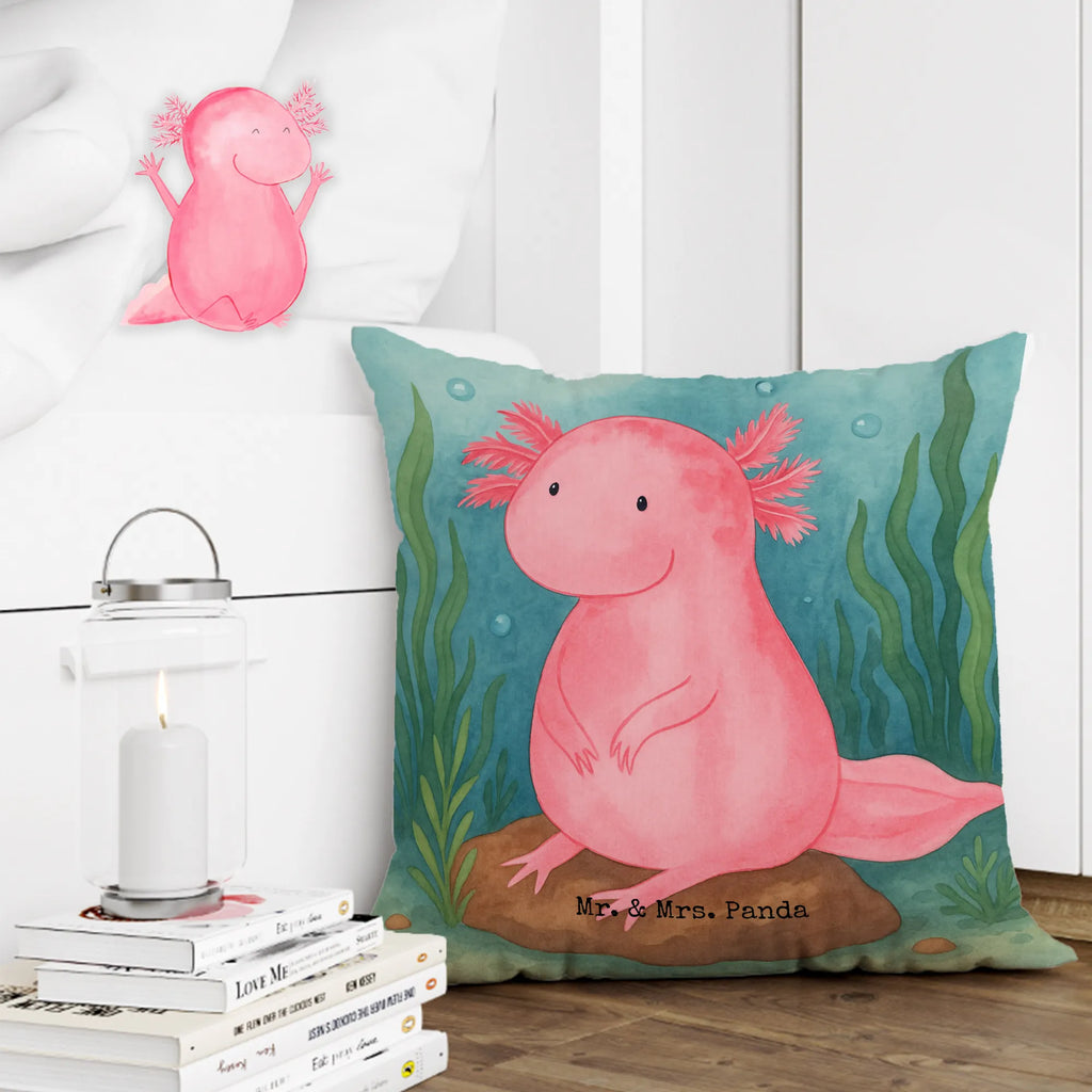 40x40 Kissen Axolotl Niedlich Design Kissenhülle, Kopfkissen, Sofakissen, Dekokissen, Motivkissen, sofakissen, sitzkissen, Kissen, Kissenbezüge, Kissenbezug 40x40, Kissen 40x40, Kissenhülle 40x40, Zierkissen, Couchkissen, Dekokissen Sofa, Sofakissen 40x40, Dekokissen 40x40, Kopfkissen 40x40, Kissen 40x40 Waschbar, Axolotl, Molch, Axolot, vergnügt, fröhlich, zufrieden, Lebensstil, Weisheit, Lebensweisheit, Liebe, Freundin