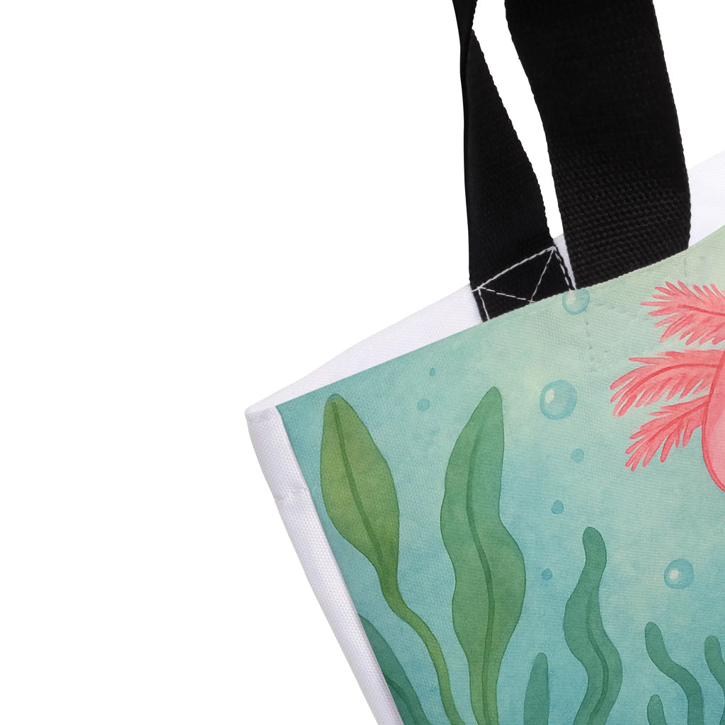 Shopper Axolotl Niedlich Design Beutel, Einkaufstasche, Tasche, Strandtasche, Einkaufsbeutel, Shopper, Schultasche, Freizeittasche, Tragebeutel, Schulbeutel, Alltagstasche, Axolotl, Molch, Axolot, vergnügt, fröhlich, zufrieden, Lebensstil, Weisheit, Lebensweisheit, Liebe, Freundin