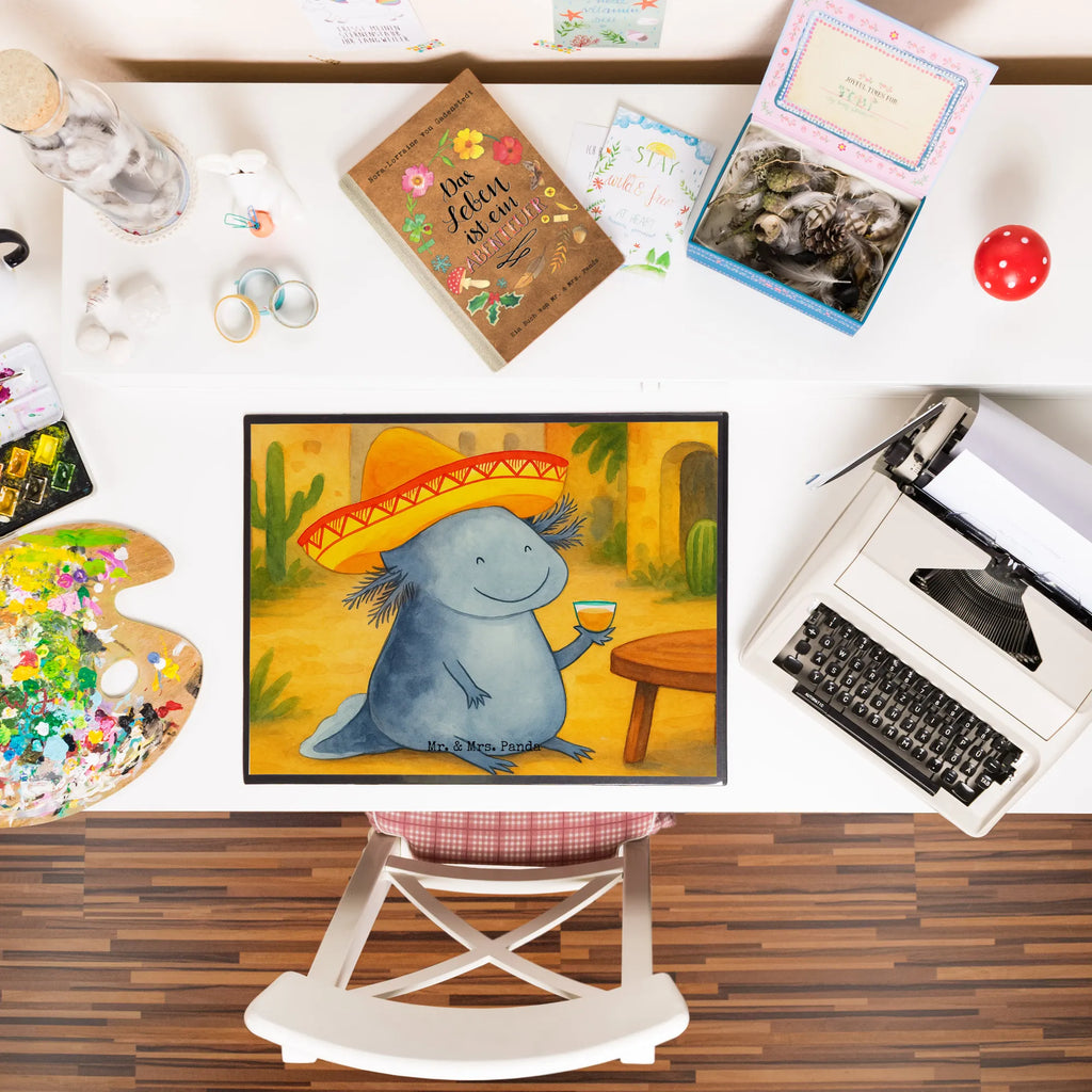 Schreibtischunterlage Axolotl Tequila Design Schreibunterlage, Schreibtischauflage, Bürobedarf, Büroartikel, Schreibwaren, Schreibtisch Unterlagen, Schreibtischunterlage Groß, Axolotl, Molch, Mexico, Mexiko, Sombrero, Zitrone, Tequila, Motivation, Spruch, Schwanzlurch, Lurch, Lurche, Axolot, Feuerdrache, Feuersalamander