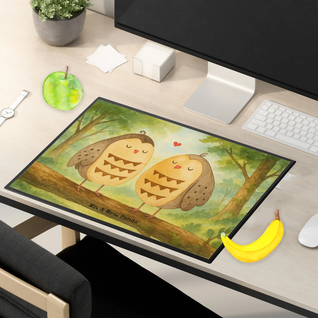 Schreibtischunterlage Eulen Liebe Design Schreibunterlage, Schreibtischauflage, Bürobedarf, Büroartikel, Schreibwaren, Schreibtisch Unterlagen, Schreibtischunterlage Groß, Eule, Eule Deko, Liebe, Hochzeit Spruch, Owl, All you need is love, Liebe Spruch, Freundin Geschenk, Freund, Wortspiel lustig