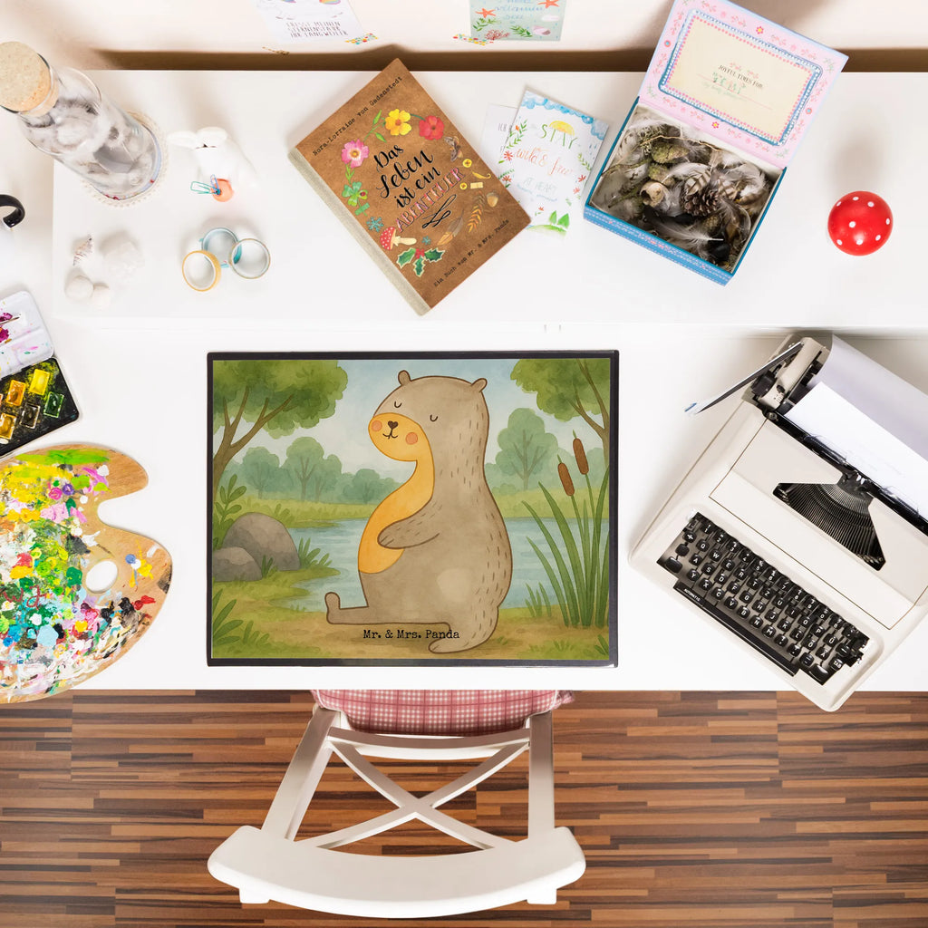 Schreibtischunterlage Otter Bauch Design Schreibunterlage, Schreibtischauflage, Bürobedarf, Büroartikel, Schreibwaren, Schreibtisch Unterlagen, Schreibtischunterlage Groß, Otter, Fischotter, Seeotter, Otter Seeotter See Otter